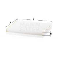 Фильтр салона MANN-FILTER CU 26 017